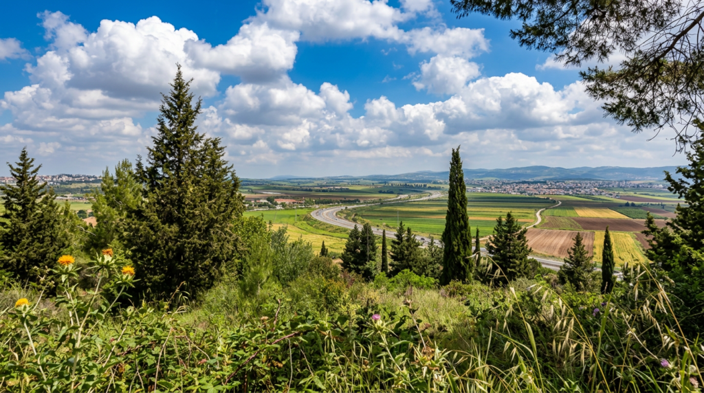 שביל עומר קריית טבעון נוף בעמק יזרעאל